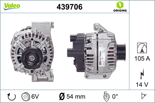 Alternator/Dynamo Valeo 439706