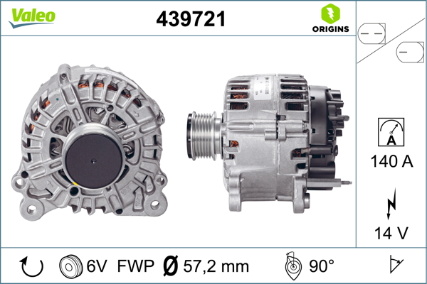 Alternator/Dynamo Valeo 439721