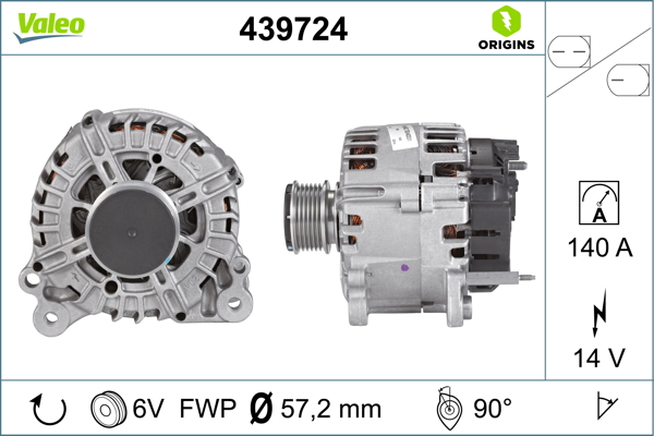 Alternator/Dynamo Valeo 439724