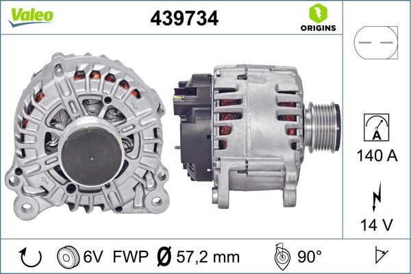 Alternator/Dynamo Valeo 439734