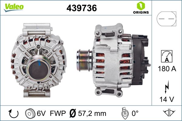 Alternator/Dynamo Valeo 439736