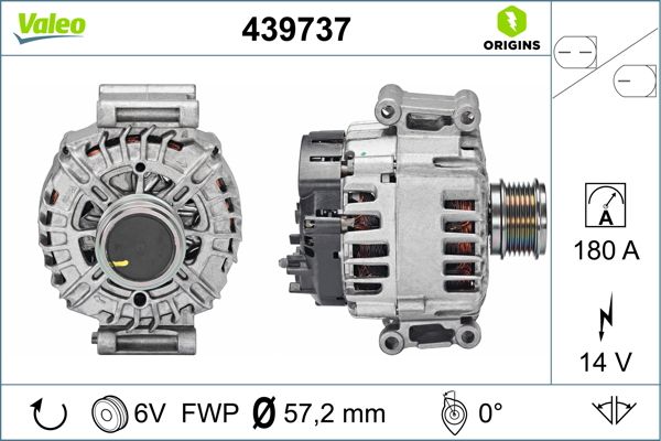 Alternator/Dynamo Valeo 439737