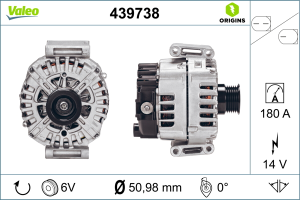 Alternator/Dynamo Valeo 439738