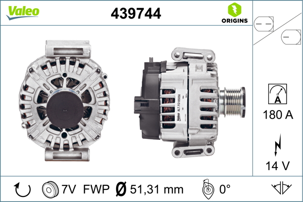 Alternator/Dynamo Valeo 439744