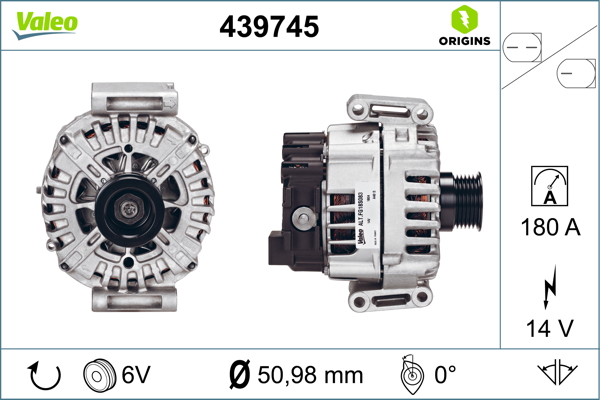 Alternator/Dynamo Valeo 439745