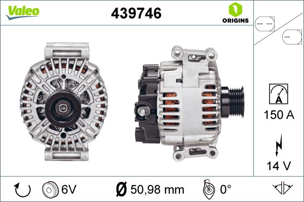 Alternator/Dynamo Valeo 439746