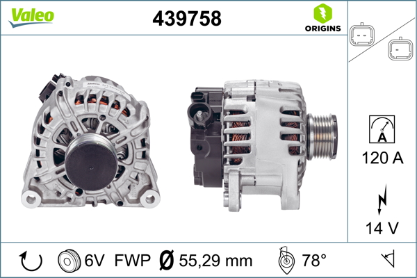 Alternator/Dynamo Valeo 439758