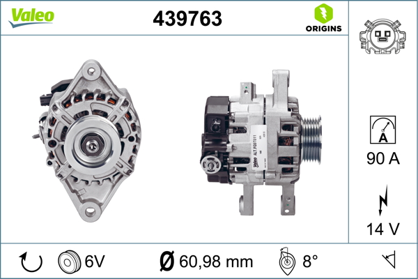 Alternator/Dynamo Valeo 439763