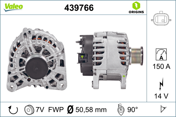 Alternator/Dynamo Valeo 439766