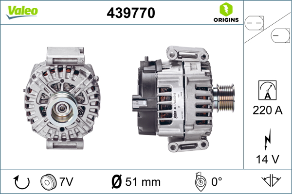 Alternator/Dynamo Valeo 439770