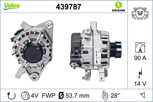 Alternator/Dynamo Valeo 439787