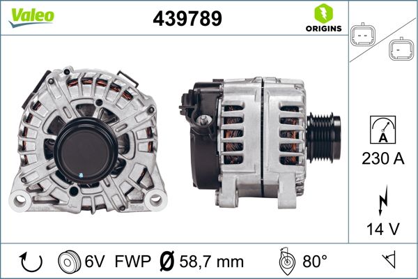 Alternator/Dynamo Valeo 439789