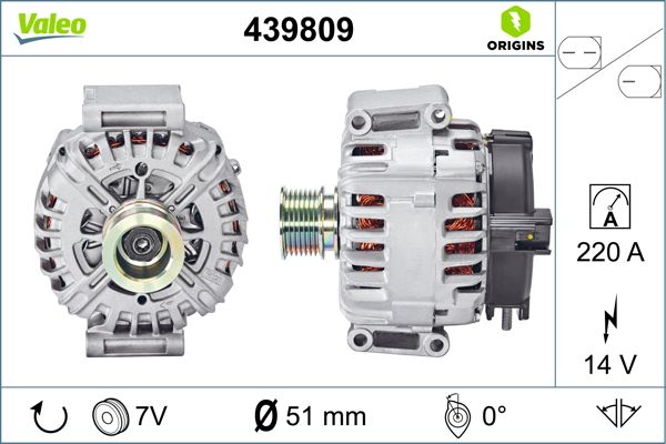 Alternator/Dynamo Valeo 439809