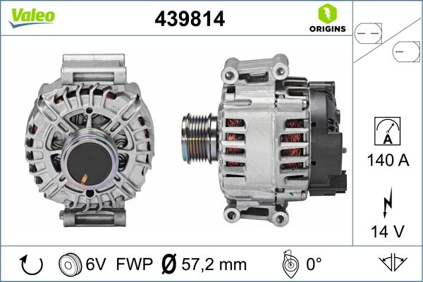 Alternator/Dynamo Valeo 439814