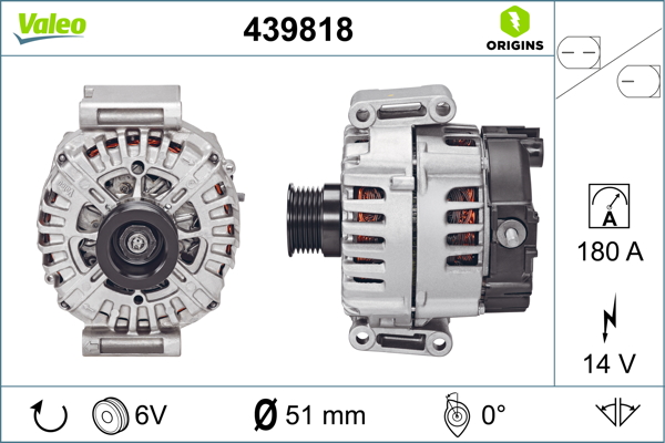 Alternator/Dynamo Valeo 439818