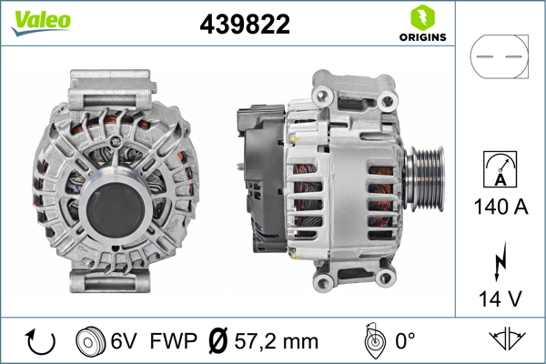 Alternator/Dynamo Valeo 439822