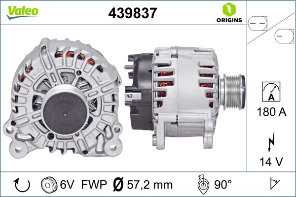 Alternator/Dynamo Valeo 439837