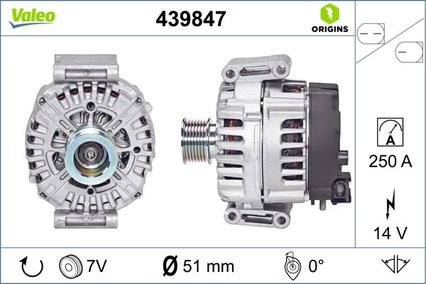 Alternator/Dynamo Valeo 439847