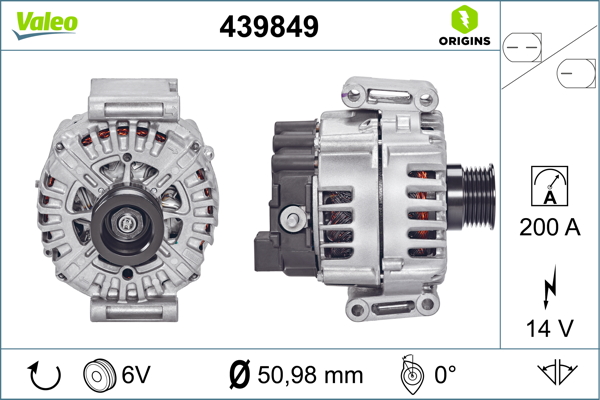 Alternator/Dynamo Valeo 439849