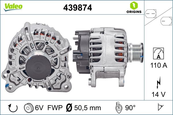 Alternator/Dynamo Valeo 439874