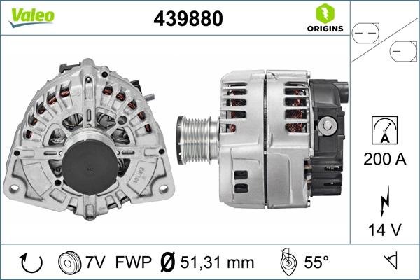 Alternator/Dynamo Valeo 439880