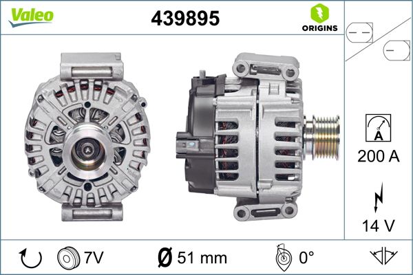 Alternator/Dynamo Valeo 439895
