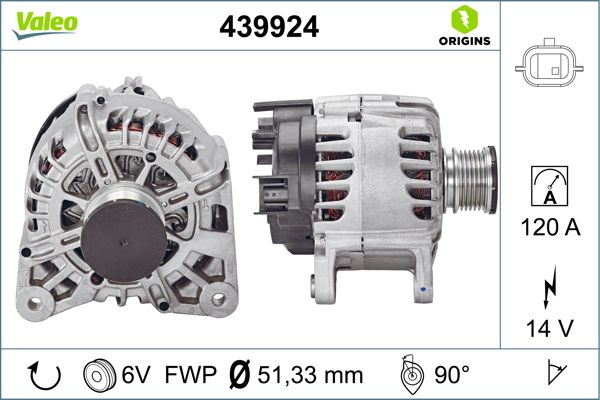 Alternator/Dynamo Valeo 439924