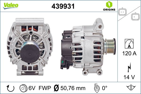 Alternator/Dynamo Valeo 439931