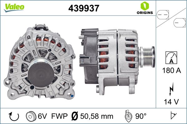 Alternator/Dynamo Valeo 439937