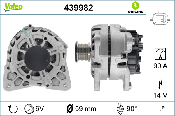 Alternator/Dynamo Valeo 439982