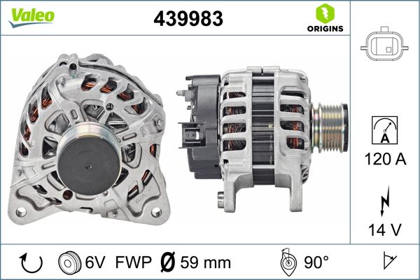 Alternator/Dynamo Valeo 439983