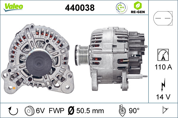 Alternator/Dynamo Valeo 440038