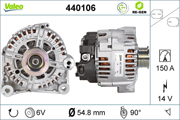 Alternator/Dynamo Valeo 440106
