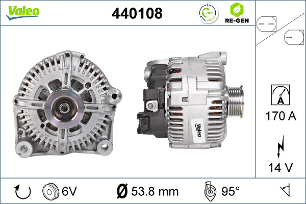 Alternator/Dynamo Valeo 440108