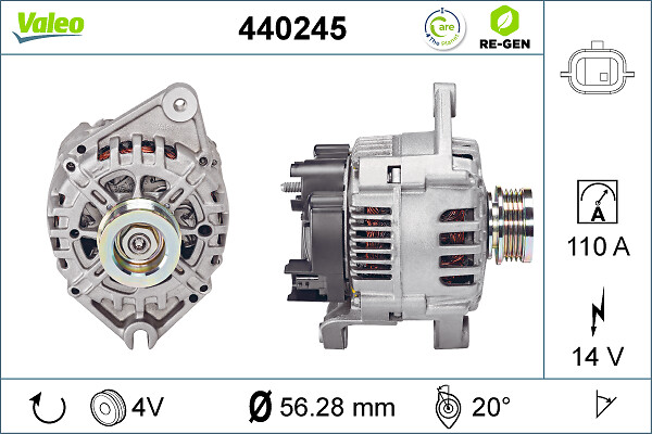 Alternator/Dynamo Valeo 440245
