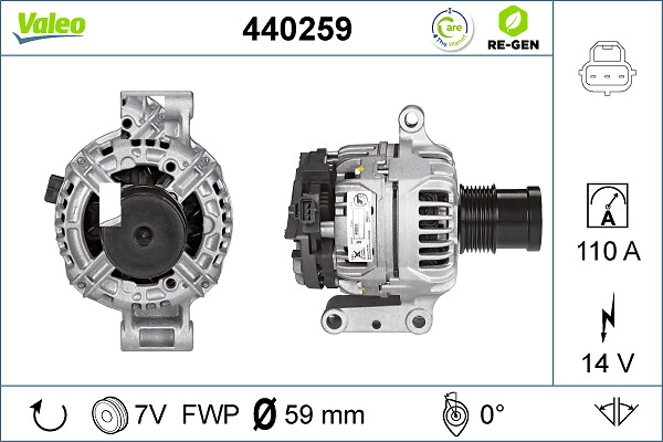 Alternator/Dynamo Valeo 440259