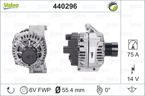 Alternator/Dynamo Valeo 440296