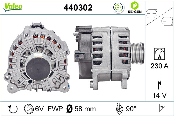Alternator/Dynamo Valeo 440302