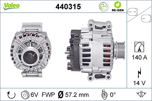 Alternator/Dynamo Valeo 440315
