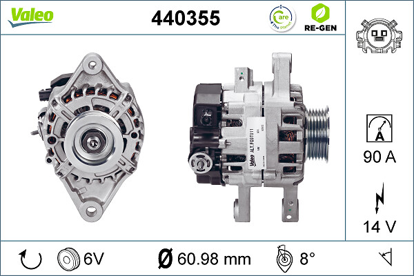 Alternator/Dynamo Valeo 440355