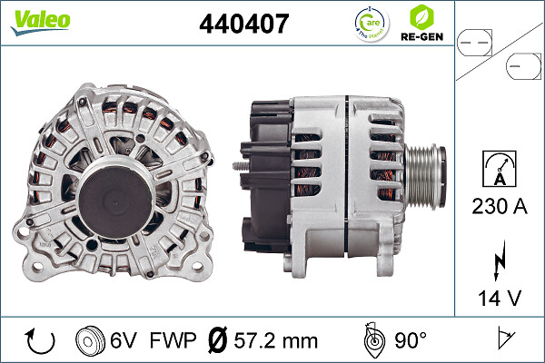 Alternator/Dynamo Valeo 440407