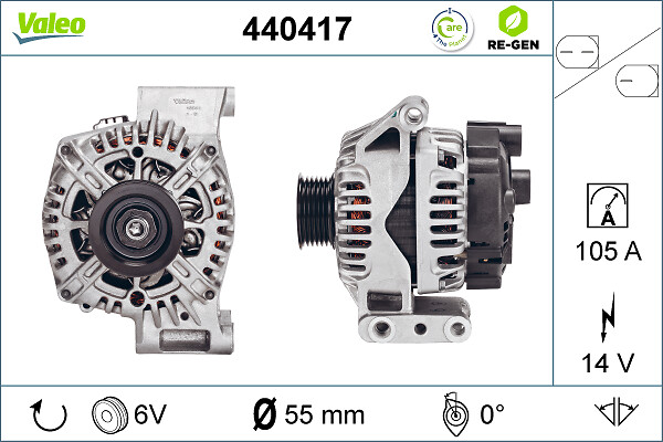 Alternator/Dynamo Valeo 440417