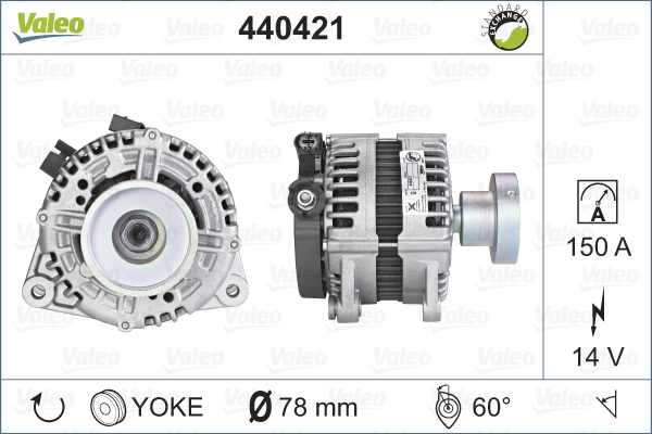 Alternator/Dynamo Valeo 440421