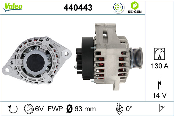 Alternator/Dynamo Valeo 440443