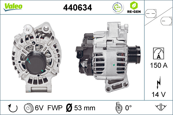 Alternator/Dynamo Valeo 440634