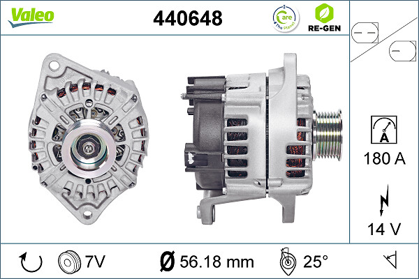 Alternator/Dynamo Valeo 440648