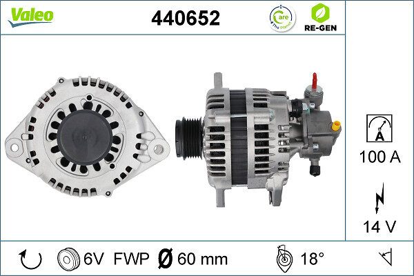 Alternator/Dynamo Valeo 440652