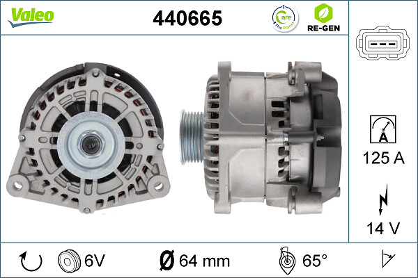 Alternator/Dynamo Valeo 440665