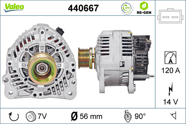 Alternator/Dynamo Valeo 440667