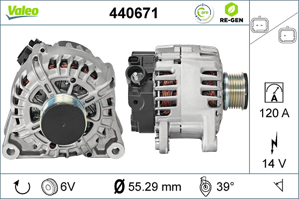 Alternator/Dynamo Valeo 440671